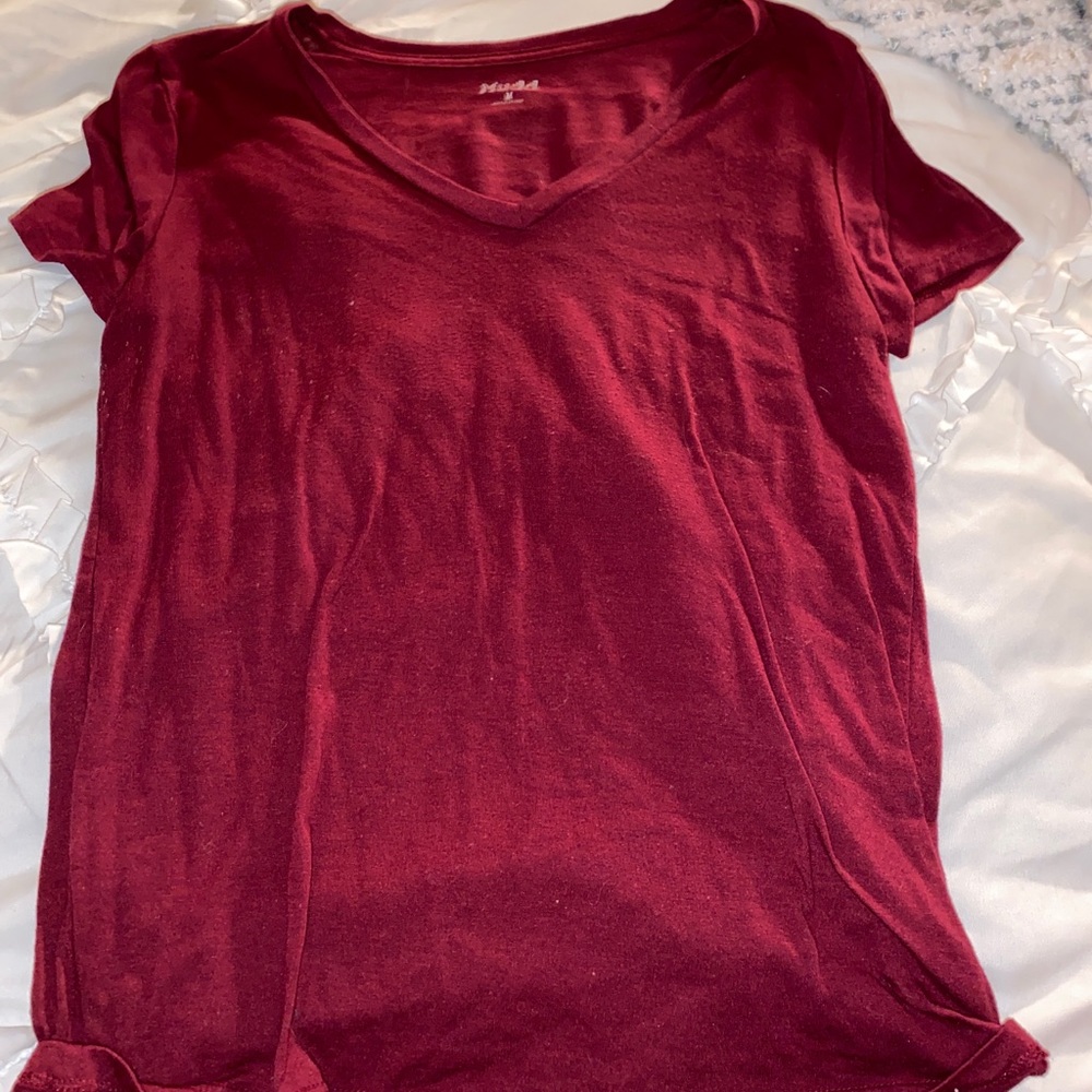 Plain red T-shirt